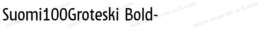 Suomi100Groteski Bold字体转换